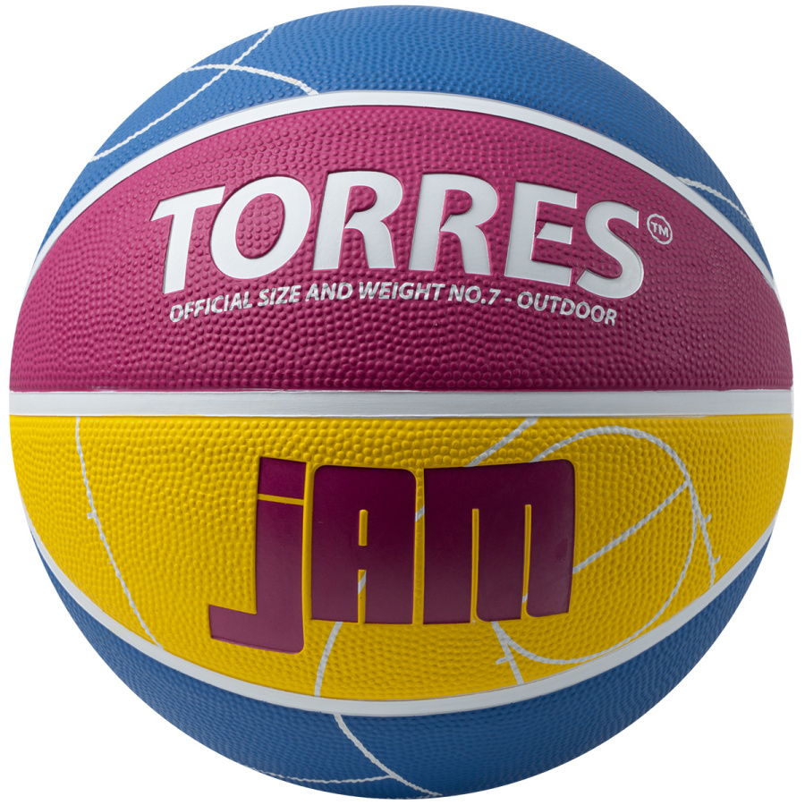 Мяч баскетбольный TORRES Jam, Размер 7